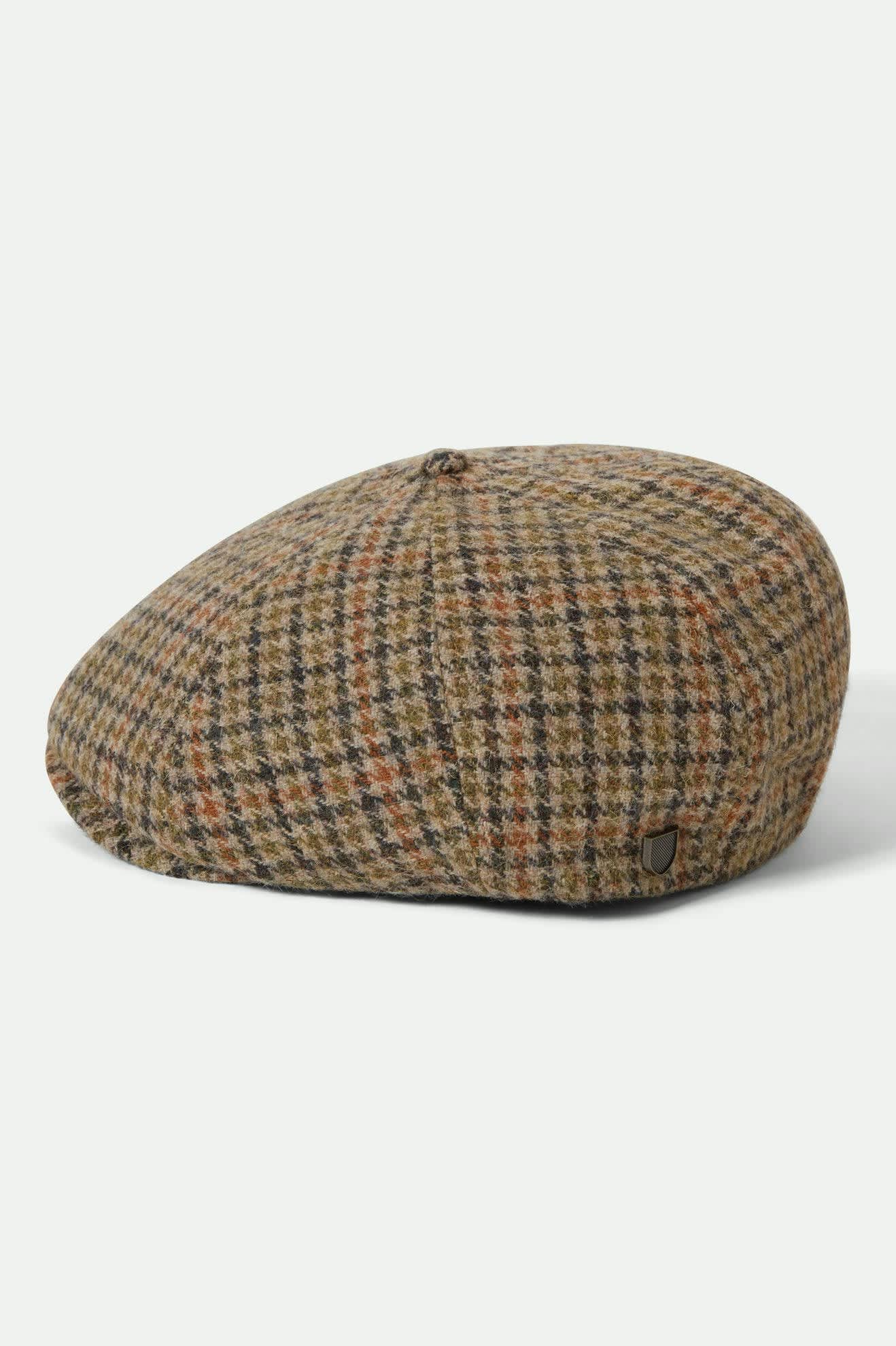 Unisex Brood Newsboy Cap in the color Oatmeal/Charcoal Houndstooth - Additional Laydown image