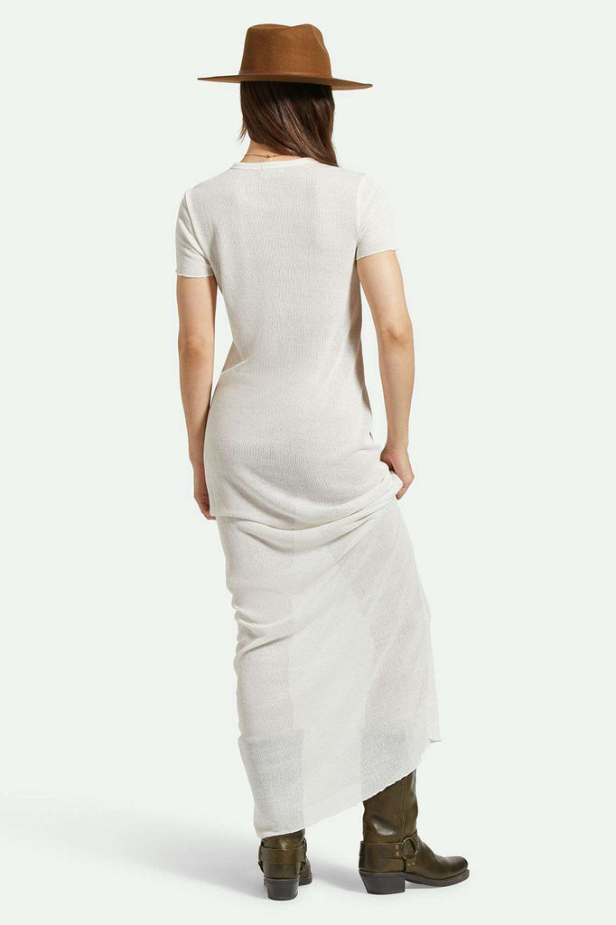 Back Fit Image | Sheer Knit Dress - Off White