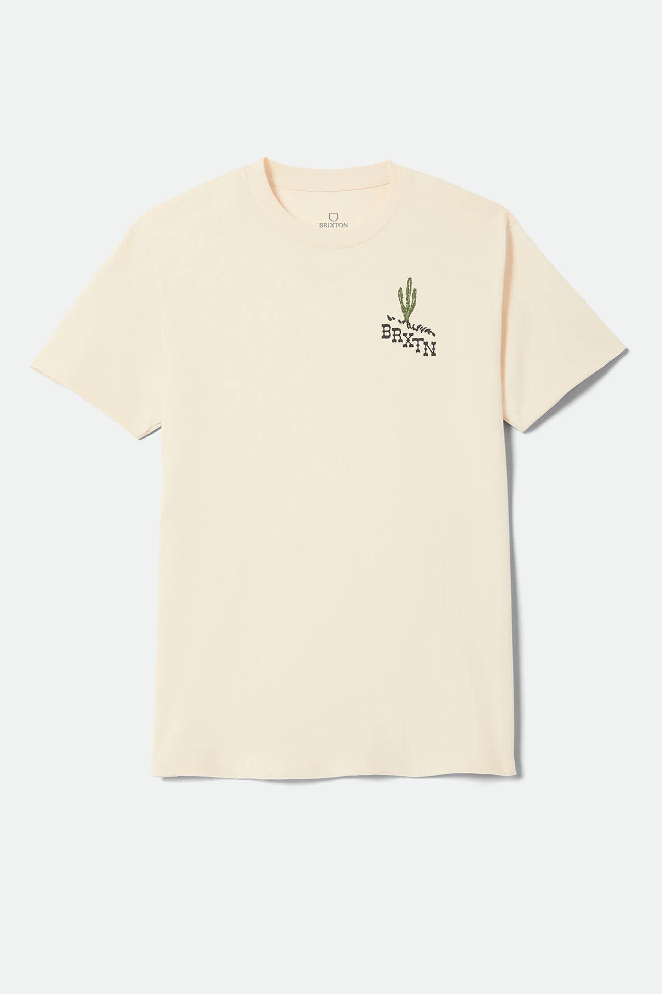 Men's Keslo Standard T-Shirt in the color Cream - Front Product Laydown Image