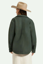 Back Fit Image | Durham Shirt Jacket - Deep Forest