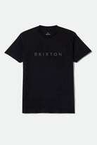 Men's Alpha Line Standard T-Shirt in the color Black - Front Product Laydown Image