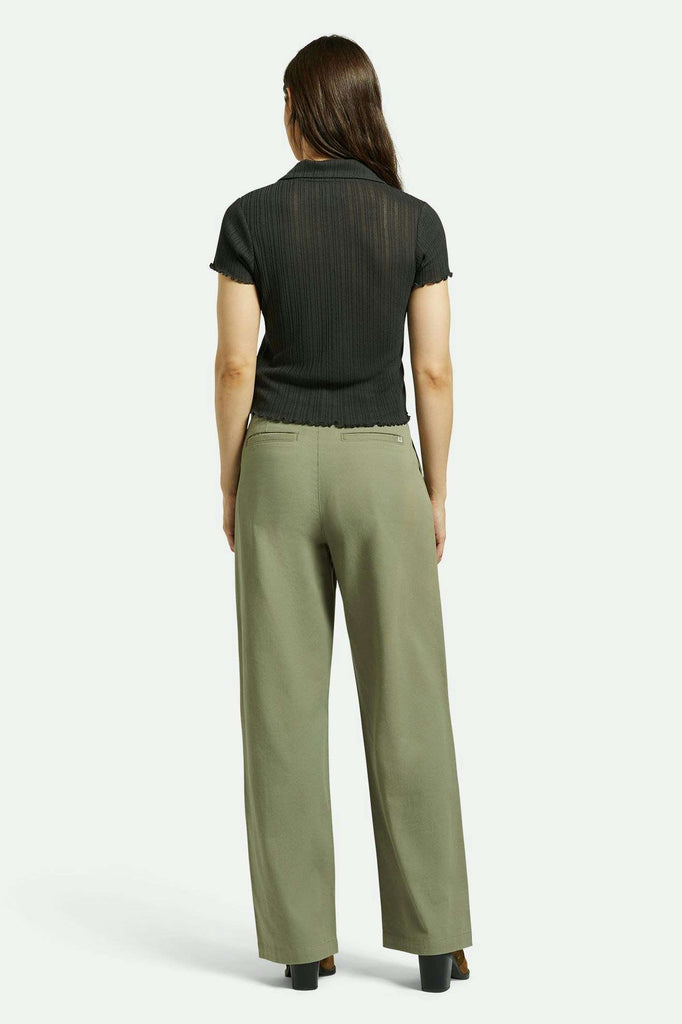 Women's Back Fit Image | Ludlow Trouser Pant - Olive Surplus