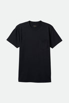 Unisex Vintage Reserve S/S Pocket T-Shirt in the color Black Sol Wash - Front Product View