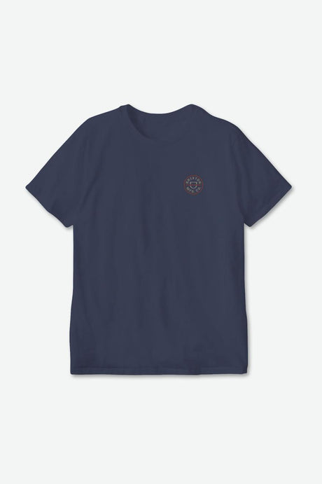 Crest II S/S Standard Tee - Washed Navy/Oatmeal/Barn Red