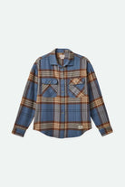 Brixton Women's Bowery Women's Classic L/S Flannel - Blue Mirage/Dill Plaid | Main