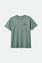 Brixton Men's Homer S/S Standard Tee - Chinois Green Classic Wash | Profile