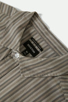 Men's Charter Stripe S/S Shirt in the color Charcoal/Grey - Additional Laydown image