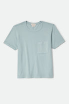 Women's Carefree Organic Garment Dye Perfect T-Shirt in the color Sea Grass - Front Product Laydown Image