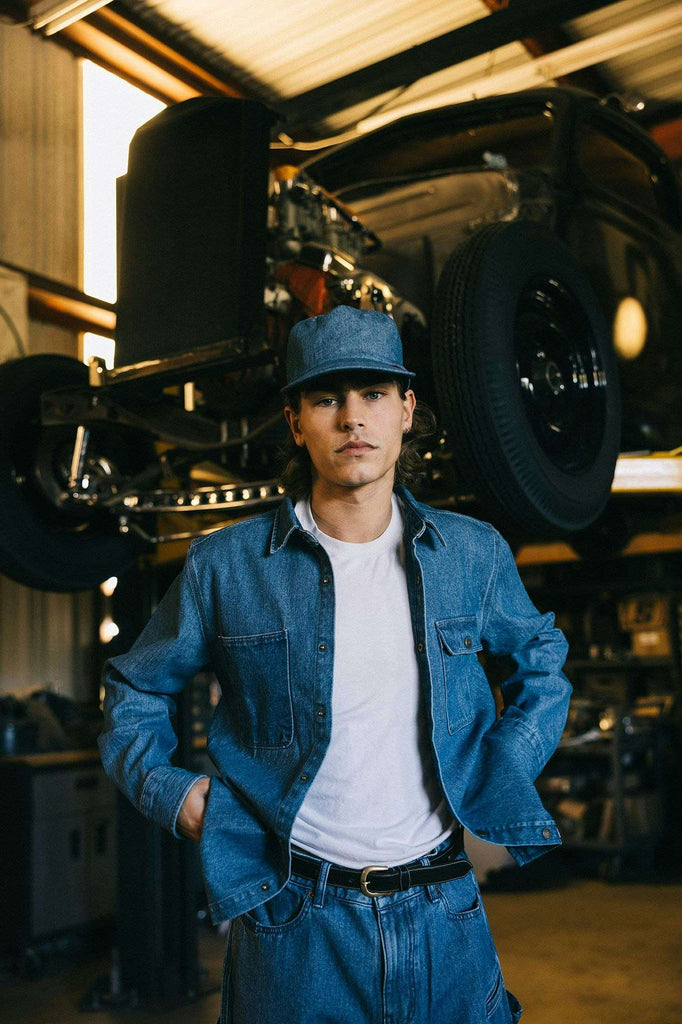 Brixton Men's Reserve Assembly Snapback - Union Herringbone | Lifestyle 1