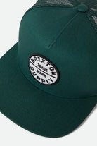 Unisex Oath Trucker Hat in the color Night Sage/Night Sage - Additional Laydown image