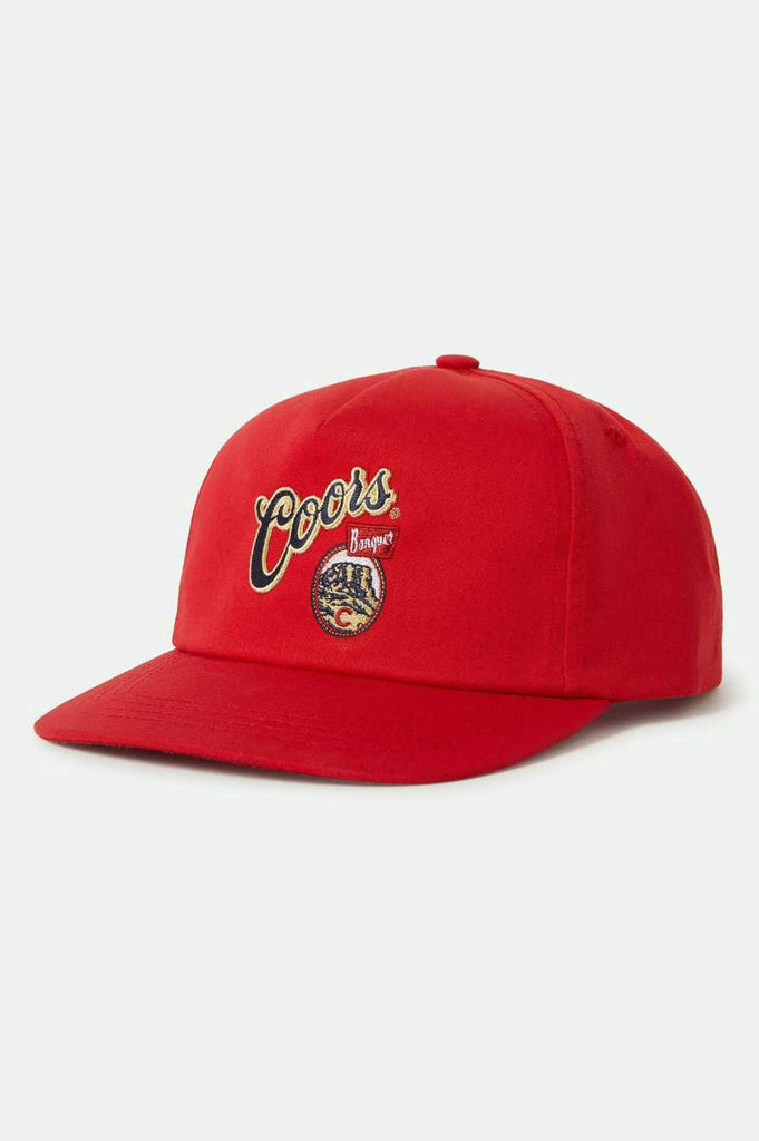 Brixton Unisex Coors Start Your Legacy Banquet Hops Snapback - Red | Profile