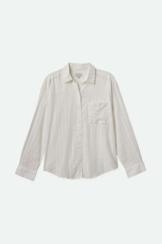 Brixton Women's East Side L/S Boxy Woven Shirt - White | Main