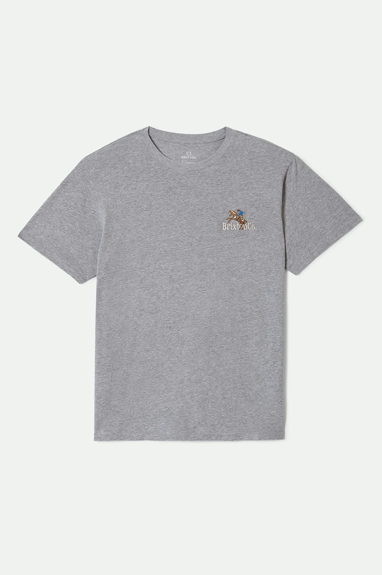 Men's Inwood S/S Standard T-Shirt in the color Heather Grey - Front Product View
