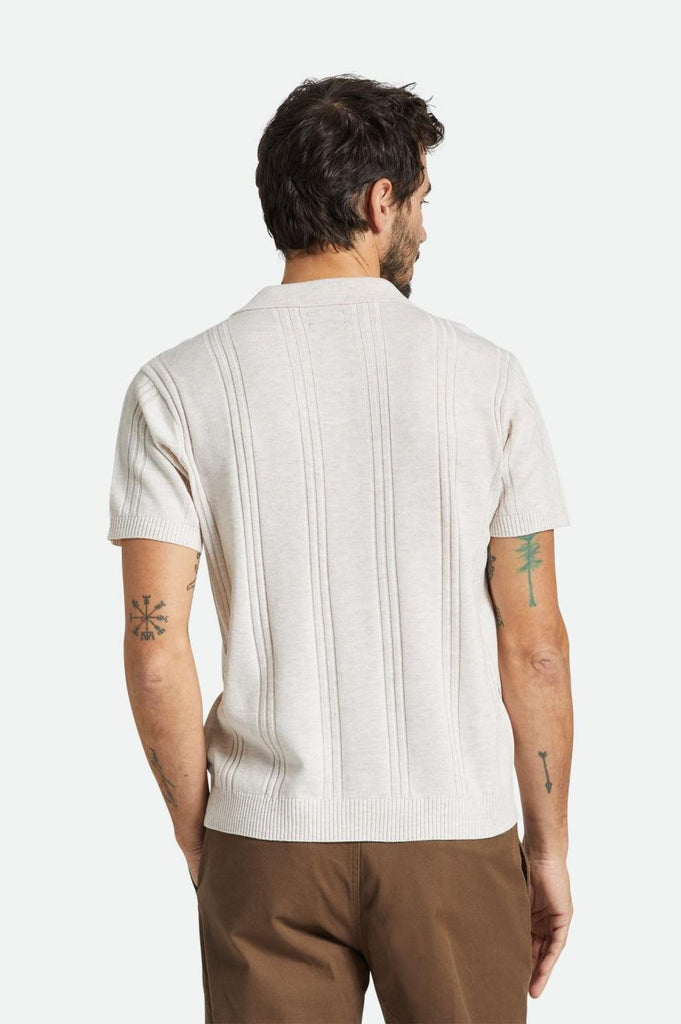 Brixton Weekend Reserve Merino Wool S/S Polo - Whitecap