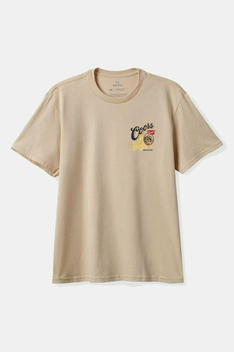 Brixton Men's Coors Start Your Legacy Hops T-Shirt - Cream | Profile