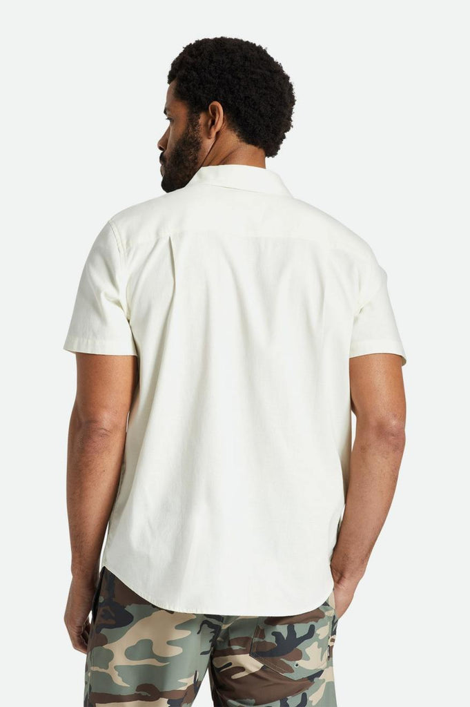 Brixton Charter Oxford S/S Shirt - Off White