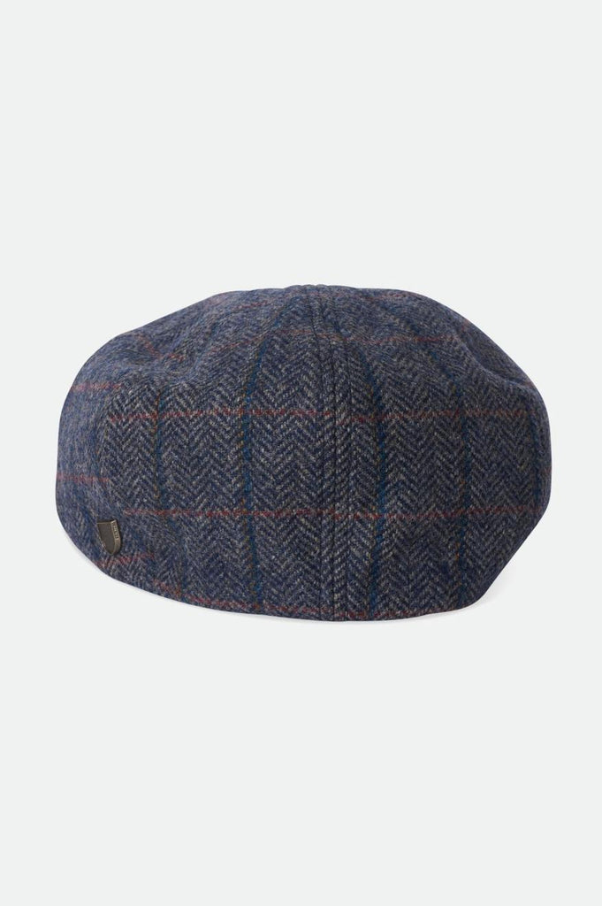 Brixton Brood Newsboy Cap - Washed Navy/Beige