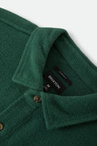 Men's Bowery Textured Twill Overshirt in the color Primal Green - Additional Laydown image