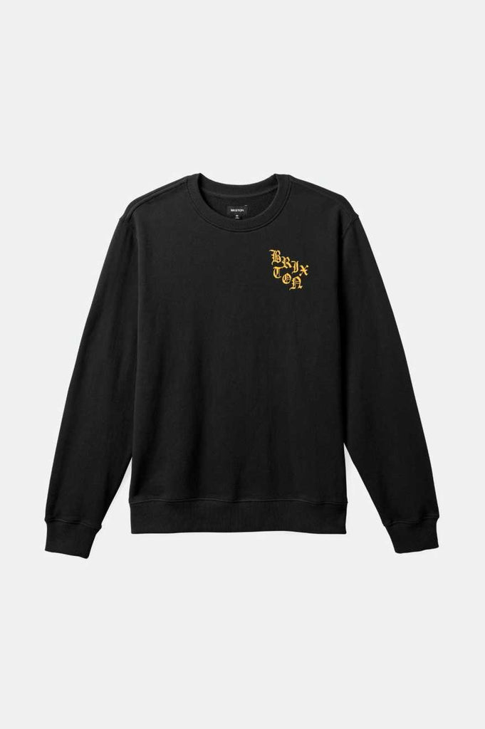 Brixton Men's Be Kind Crew Sweatshirt - Black | Profile