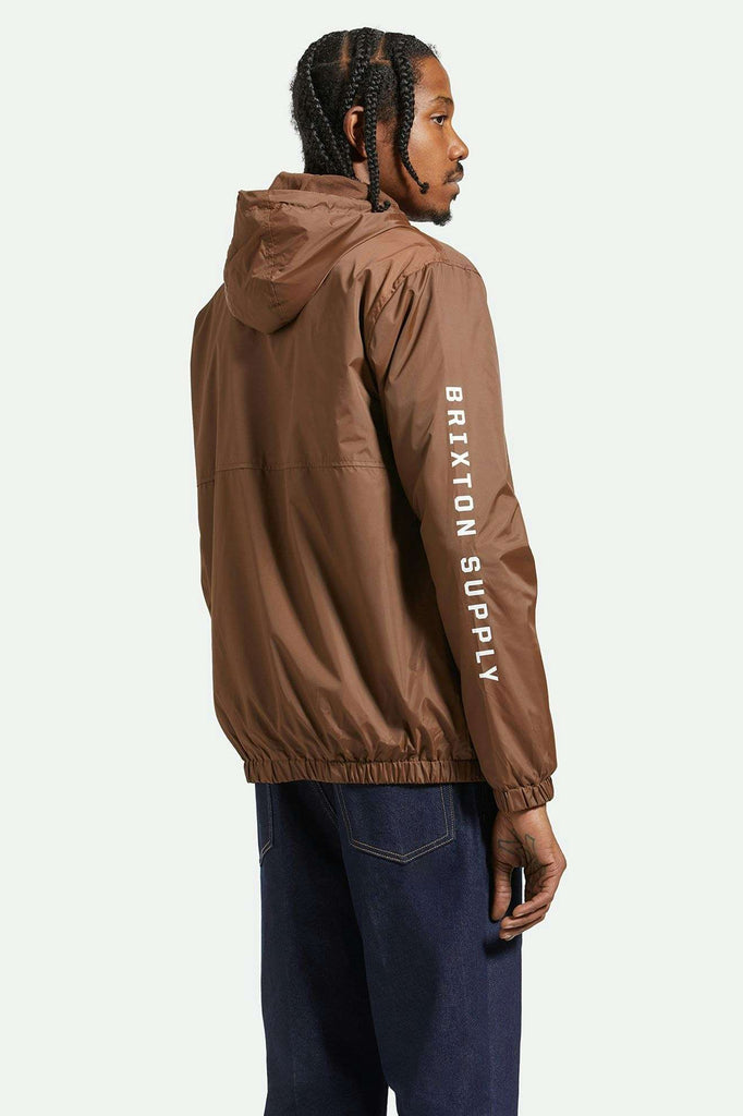 Back Fit Image | Claxton Crest Lightweight Jacket - Pinecone Brown