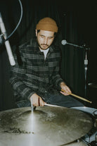 Men's Shop Menswear Chore Coat in the color Black/Charcoal Plaid - Additional Fit image