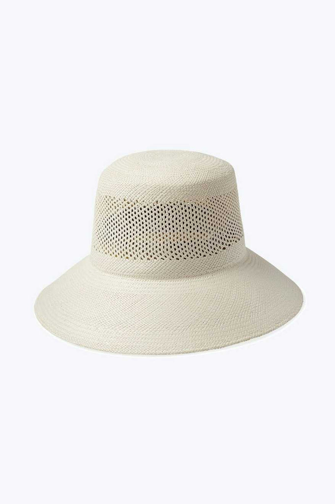 Brixton Women's Lopez Panama Straw Bucket Hat - Panama White | Main