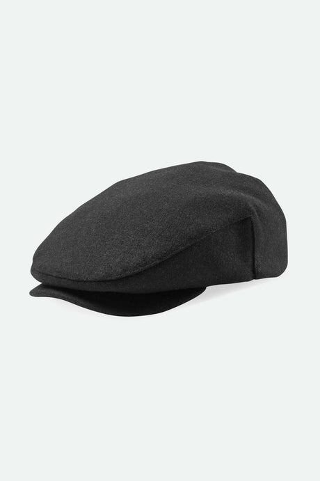 Brixton Unisex Hooligan Flannel Flat Cap - Black | Main