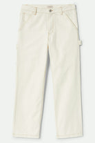Women's Essex Painter Pant in the color Egret White - Front Product View