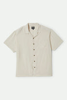Men's Bunker S/S Camp Collar Shirt in the color Whitecap - Front Product View