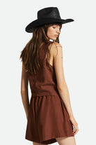 Women's Fit, Back View | Polanco Tank - Sepia