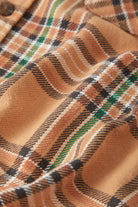 Men's Bowery Flannel in the color Khaki/Multi - Additional Laydown image