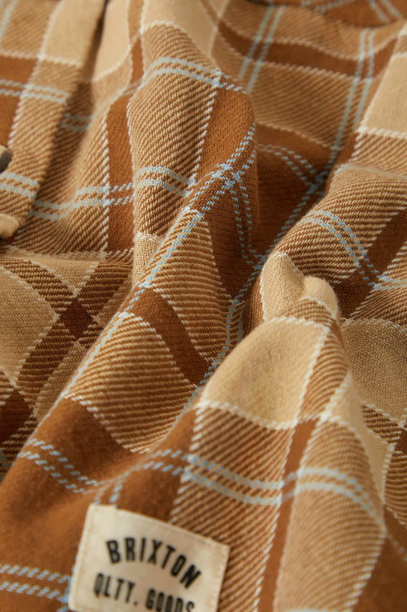 Women's Bowery Vintage L/S Overshirt in the color Washed Copper - Additional Laydown image