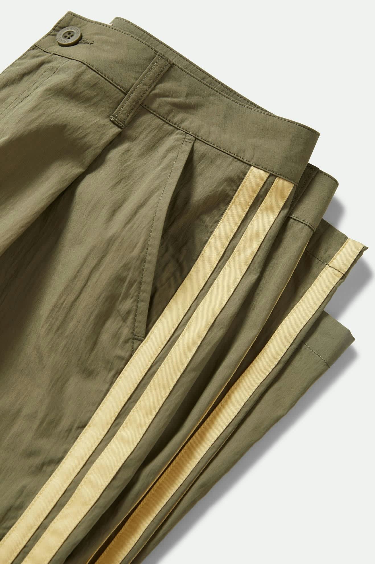 Women's The Jane Lightweight Wide Leg Pant in the color Olive Surplus - Additional Laydown image