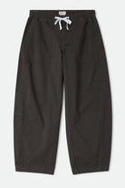Women's Utility Everyday Barrel Pant in the color Washed Black - Front Product Laydown Image