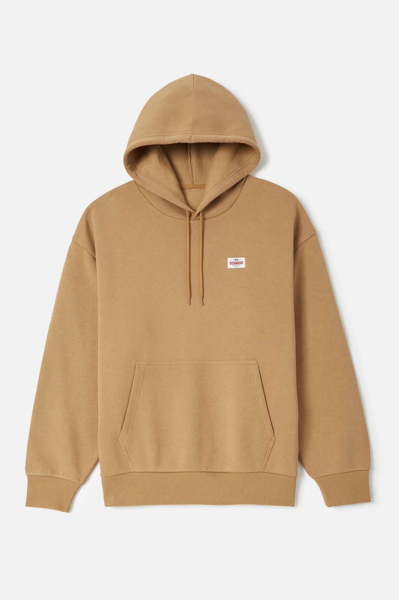 Men's Trademark Hood in the color British Khaki - Front Product Laydown Image