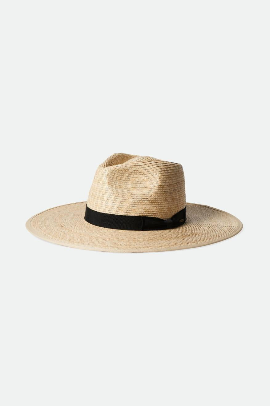 Jo Straw Rancher Hat - Natural/Black