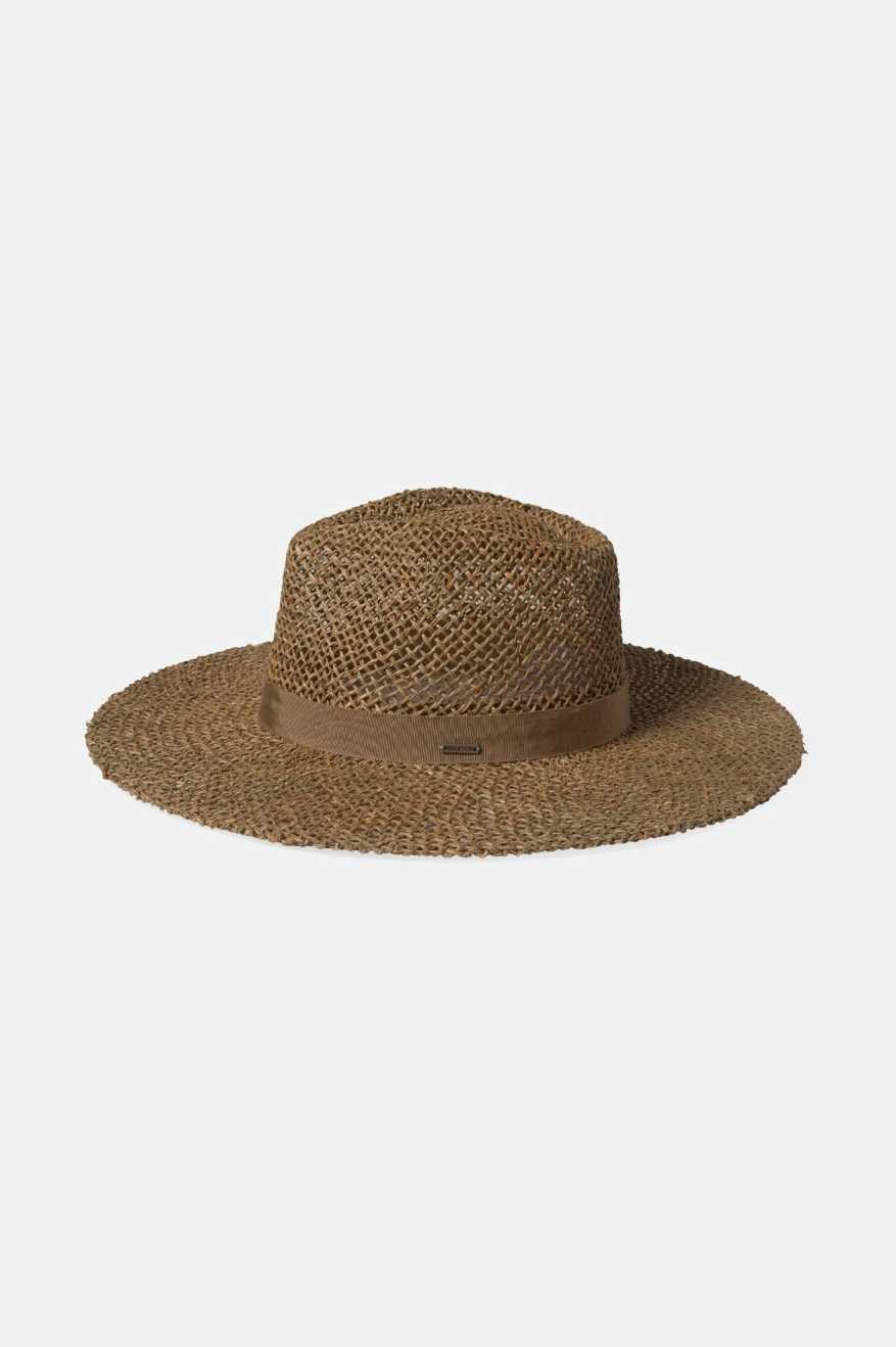 Brixton Women's Joanna Hat - Tan/Tan Seagrass | Extra Shot