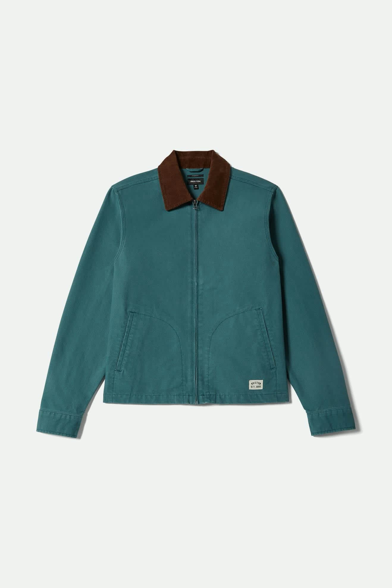 Men's Mechanic Garage Jacket in the color Night Sage - Front Product View