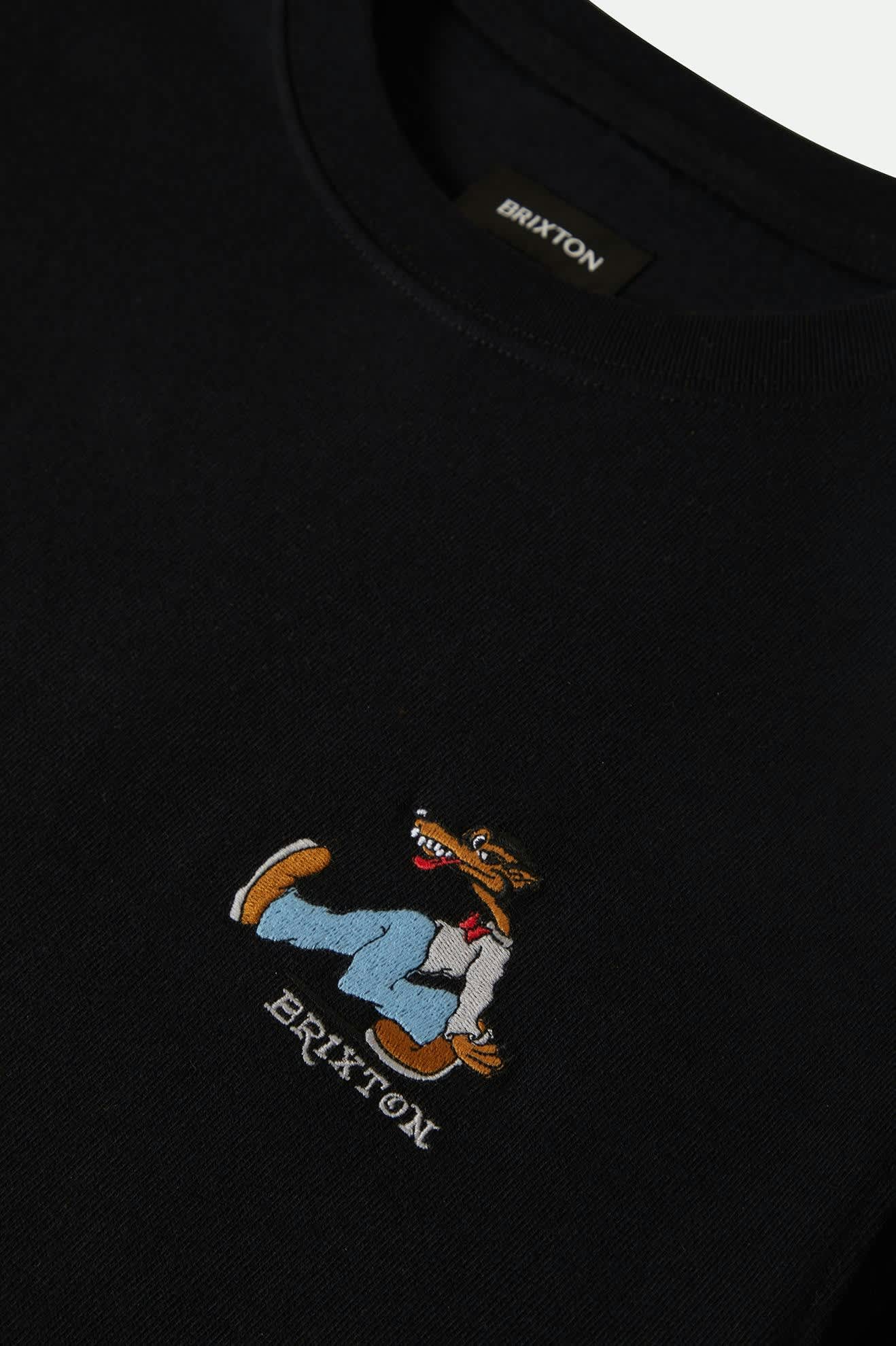 Men's Strike Heavyweight S/S Standard T-Shirt in the color Black Classic Wash - Additional Laydown image