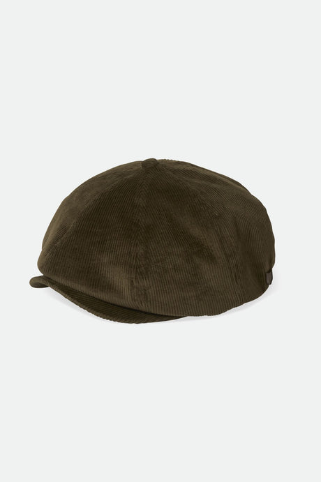 Brixton Unisex Brood Newsboy Cap - Moss Green | Profile