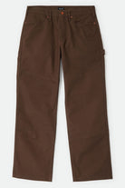 Men's Builders Carpenter Pant in the color Walnut Brown - Front Product Laydown Image