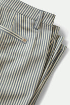 Women's Bedford Pant in the color Azure Blue Pinstripe - Additional Laydown image