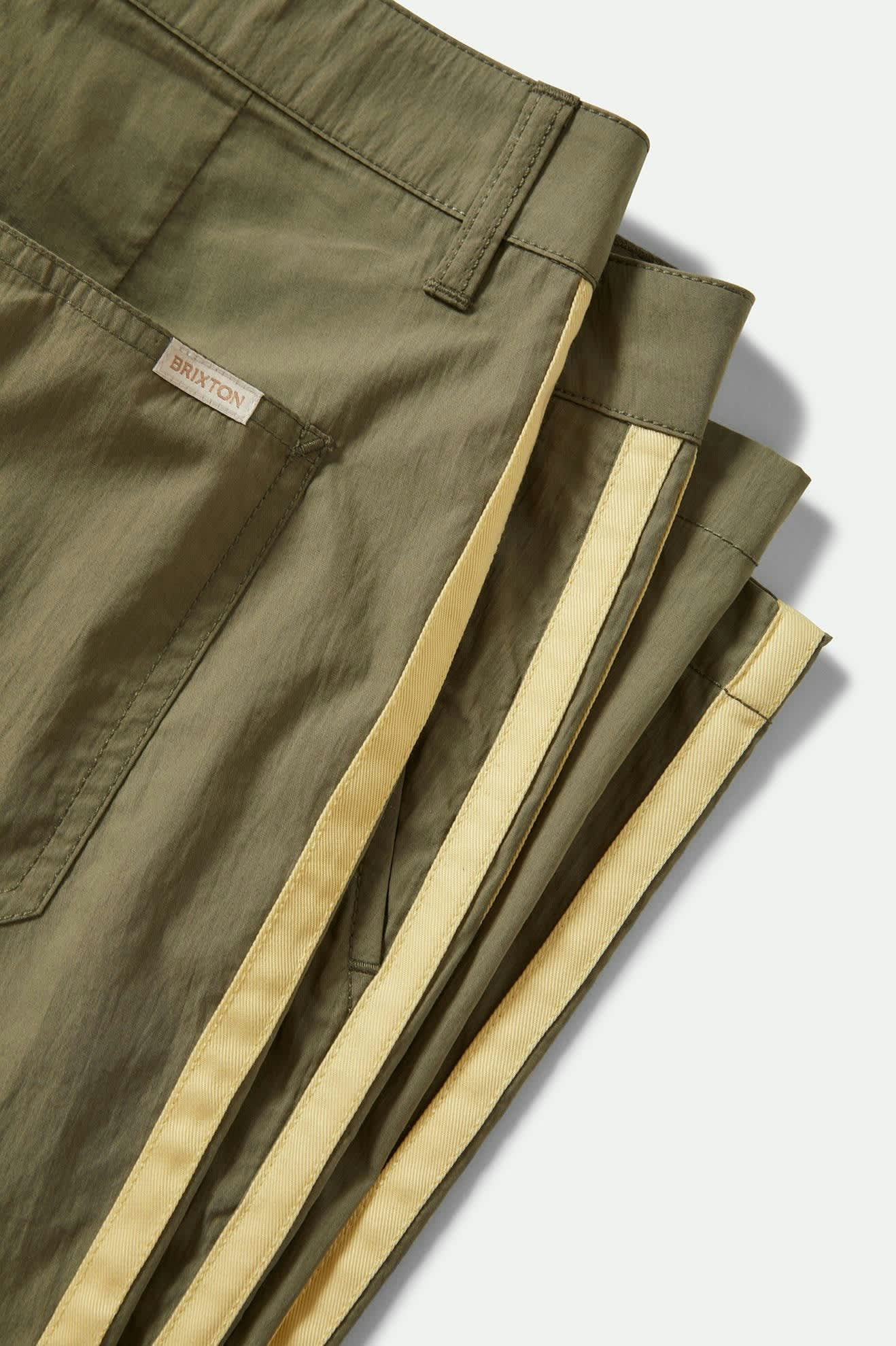 Women's The Jane Lightweight Wide Leg Pant in the color Olive Surplus - Additional Laydown image