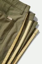 Women's The Jane Lightweight Wide Leg Pant in the color Olive Surplus - Additional Laydown image