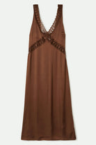 Women's The Ridge Slip Dress in the color Pinecone Brown - Front Product View