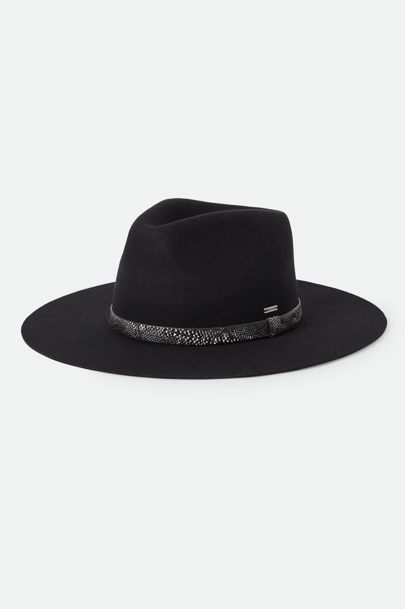 Unisex Sonoran Cowboy Hat in the color Black - Front Product Laydown Image