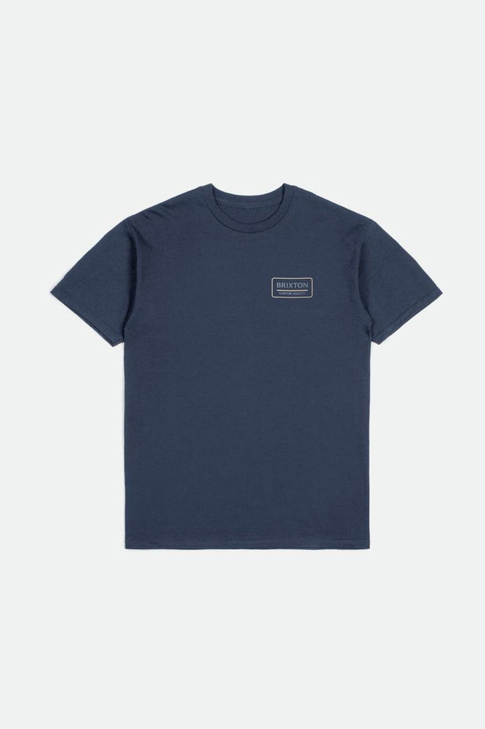 Brixton Palmer Proper S/S Standard Tee - Washed Navy/Dusty Blue/Smoke Grey