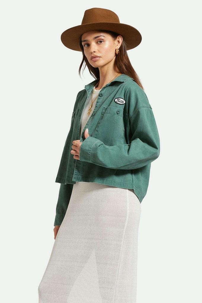 Women's Side Fit | Utopia L/S Overshirt - Garden Topiary