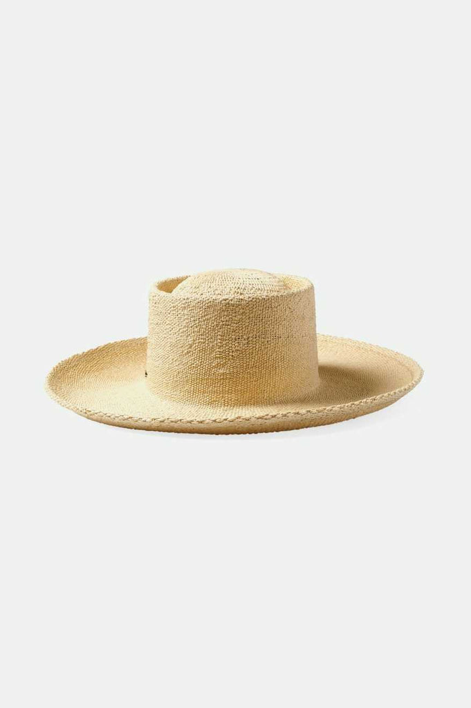 Brixton Women's Cassidy Boater Straw Hat - Natural | Back