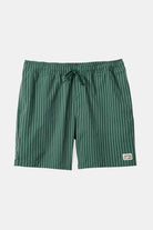 Brixton Men's Voyage Hybrid Short 7" - Trekking Green Herringbone | Profile
